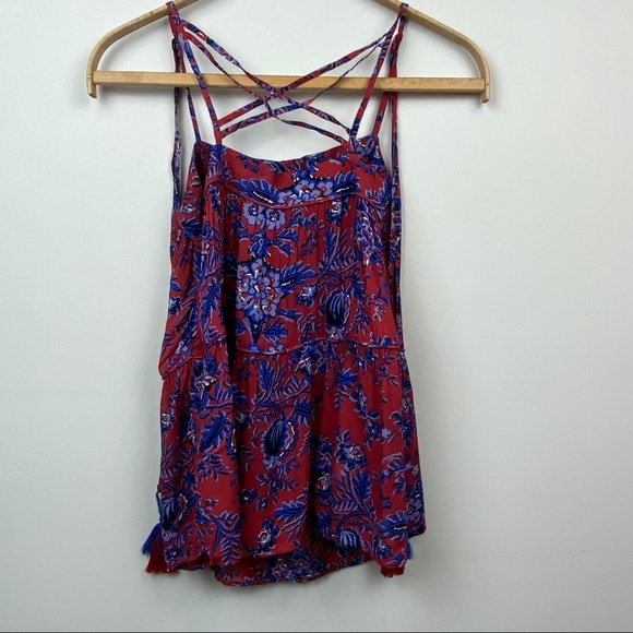 LOFT || Flowy Swing Tank with Tassel; Size XS - Picture 7 of 11